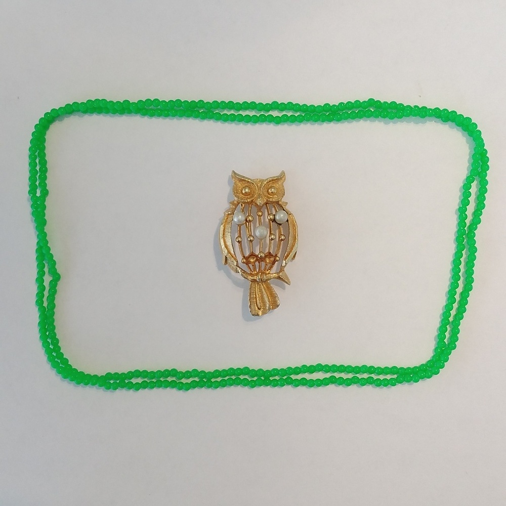 Vintage Owl Brooch